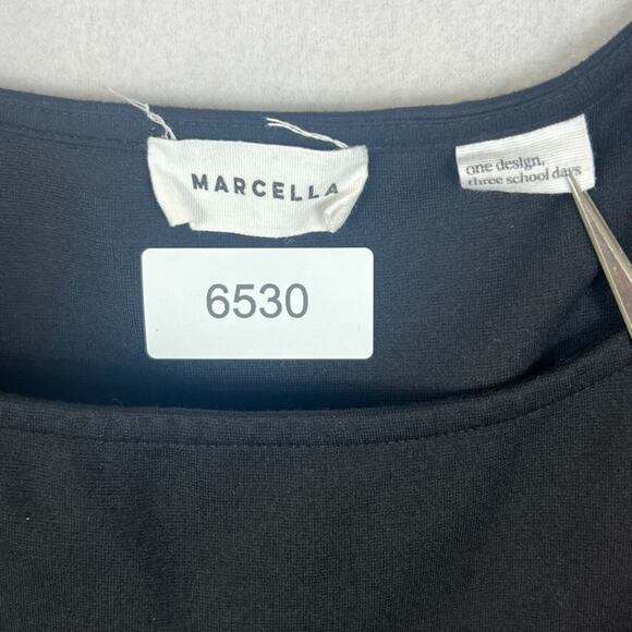 Marcella NYC Dress Women's Size XXL Black Clara Fit Flare Long Midi Sleeveless - Picture 4 of 13